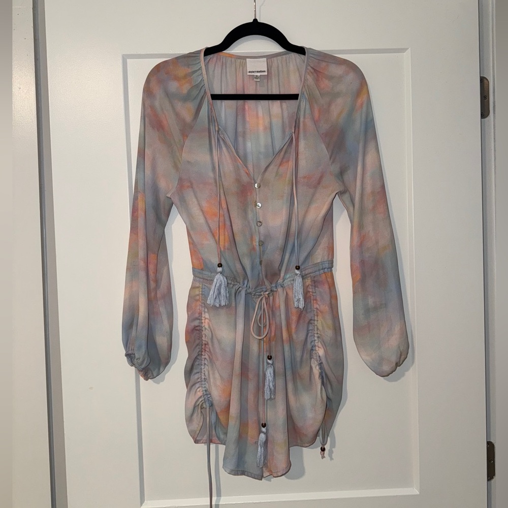Skylar + Madison Multicolor Tie-Dye Romper